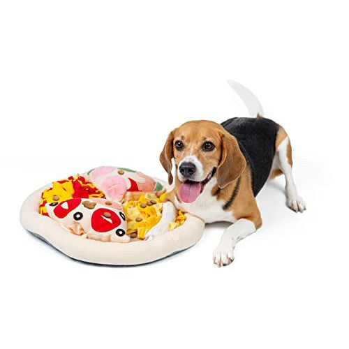 Injoya Pizza Snuffle Mat Dog Puzzle Slow Feeder Toy