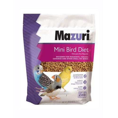 Mazuri Nutritionally Complete Food for Mini Birds 2lb