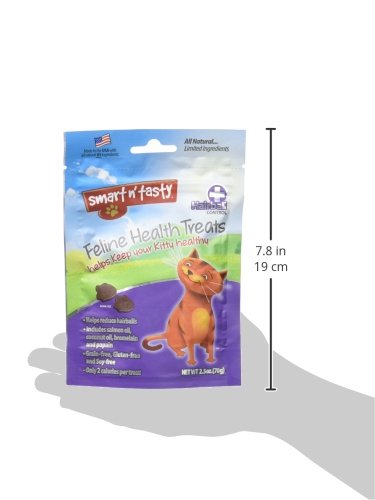 Emerald Pet  Smart 'N Tasty Feline Treats Hairball Formula Chicken 2.5 Oz.