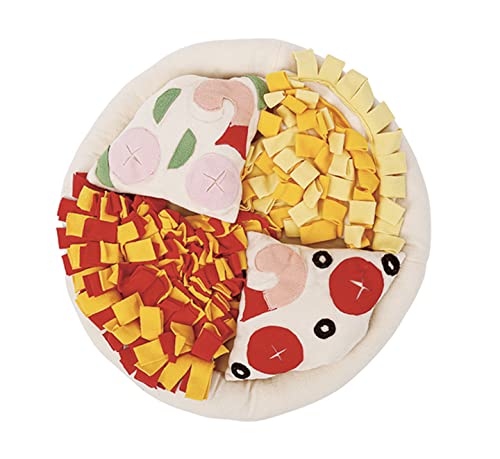 Injoya Pizza Snuffle Mat Dog Puzzle Slow Feeder Toy