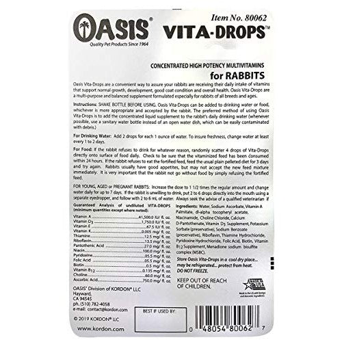 Kordon Oasis Rabbit Vita Drops 2oz