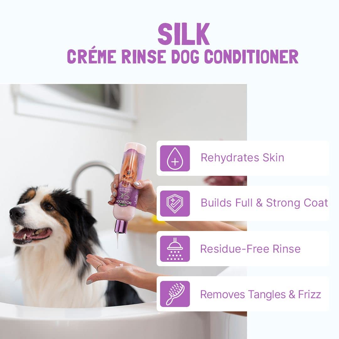 Bio-Groom Silk Creme Rinse Dog Conditioner 12oz