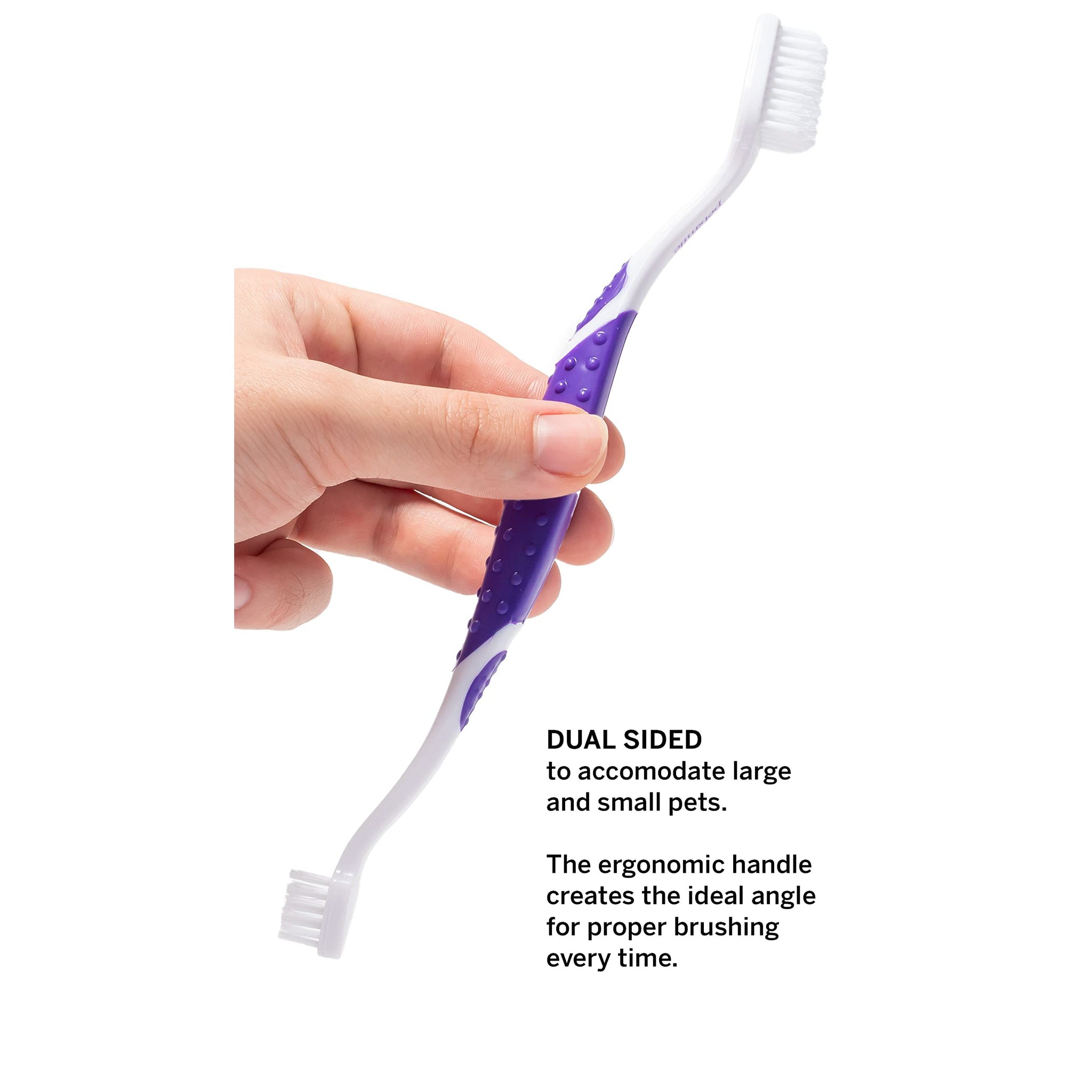 Petsmile Professional Pet Toothbrush 45° Dual-Ended Brush