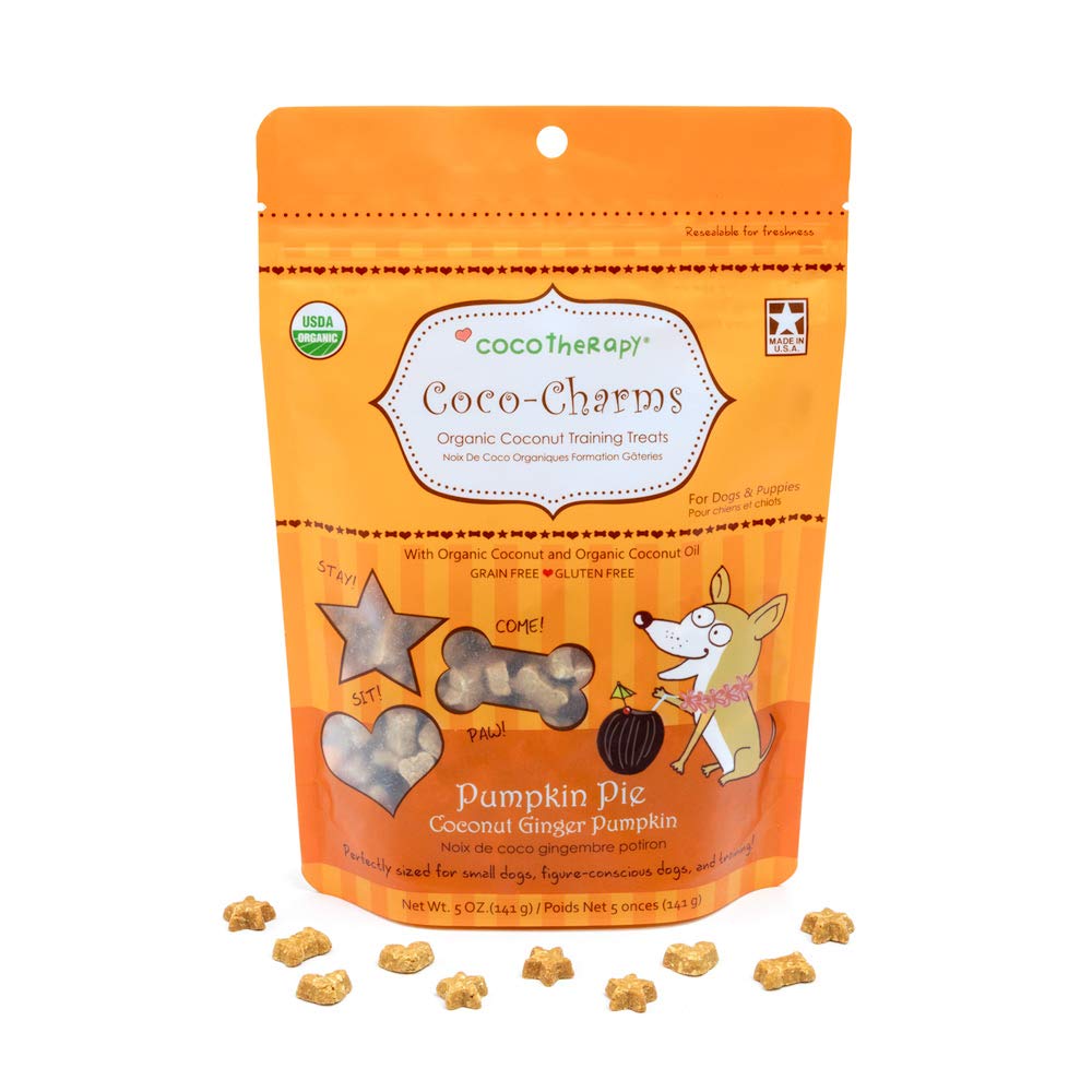 Cocotherapy Coco-Charms Training Treats – Pumpkin Pie 5 Oz.