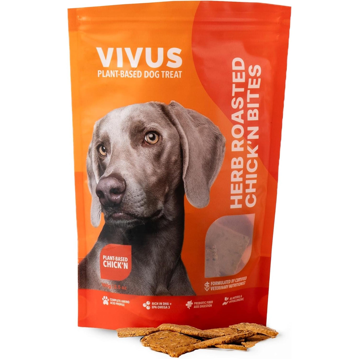 Vivus Pets Plant Based Dog Treats - Skin & Coat 100g