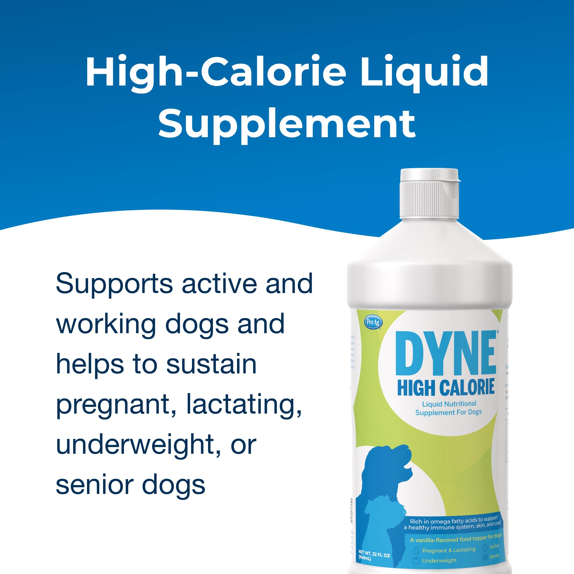 Dyne High Calorie Liquid for Dogs 32 oz