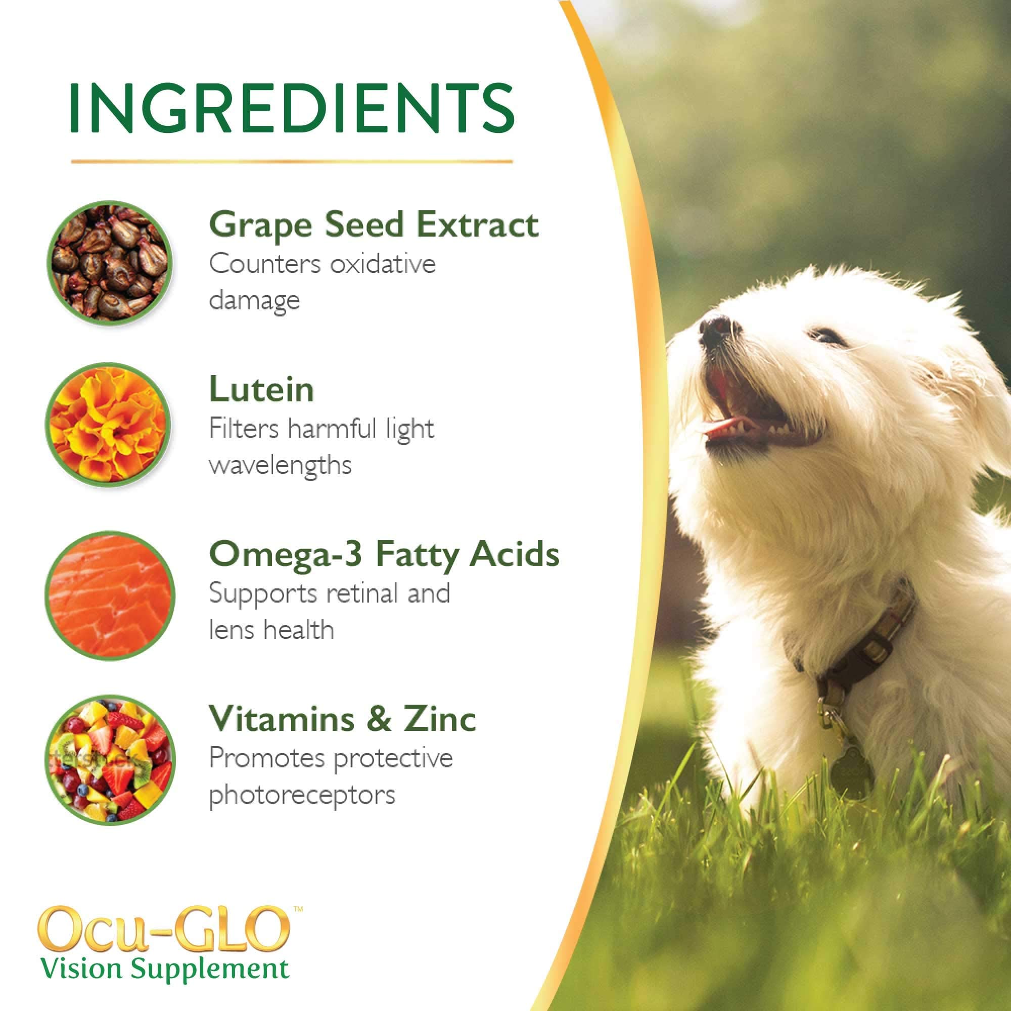 Ocu-GLO for Medium to Large Dogs, 11+ lb, 90 Count