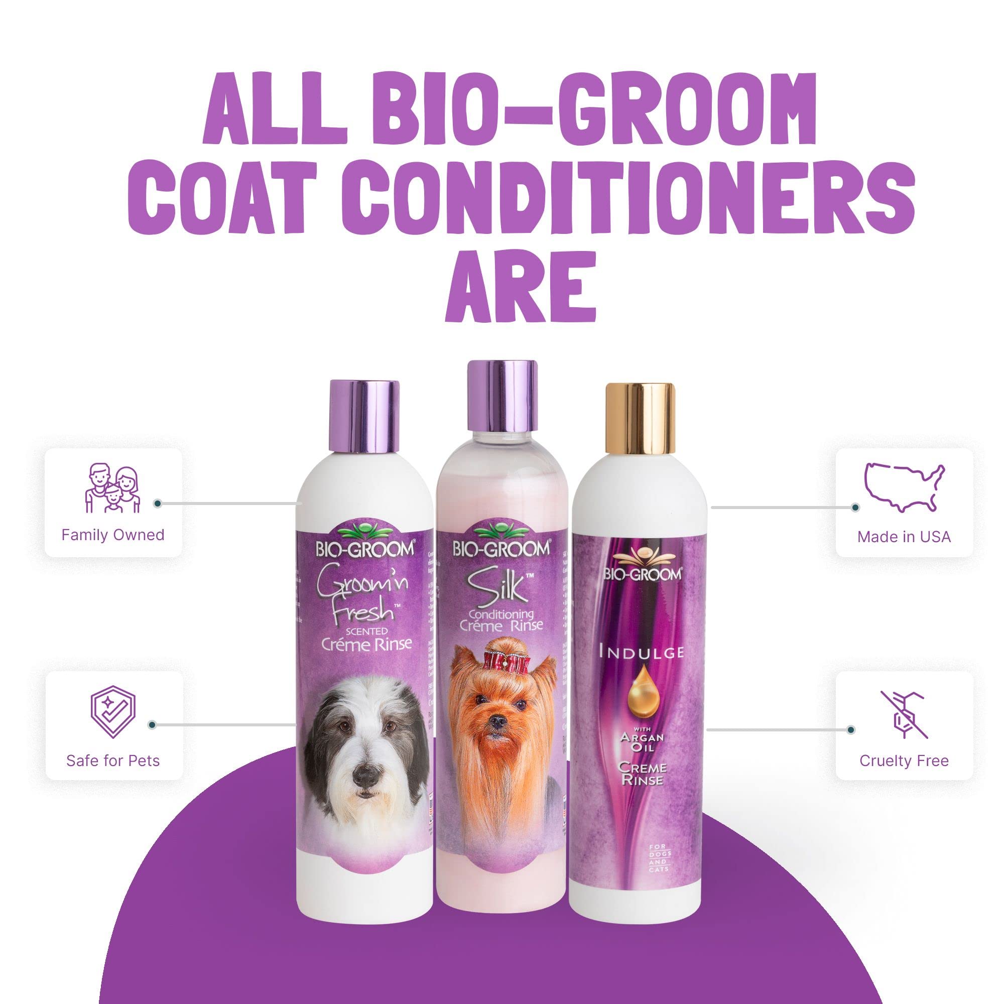 Bio-Groom Silk Creme Rinse Dog Conditioner 12oz