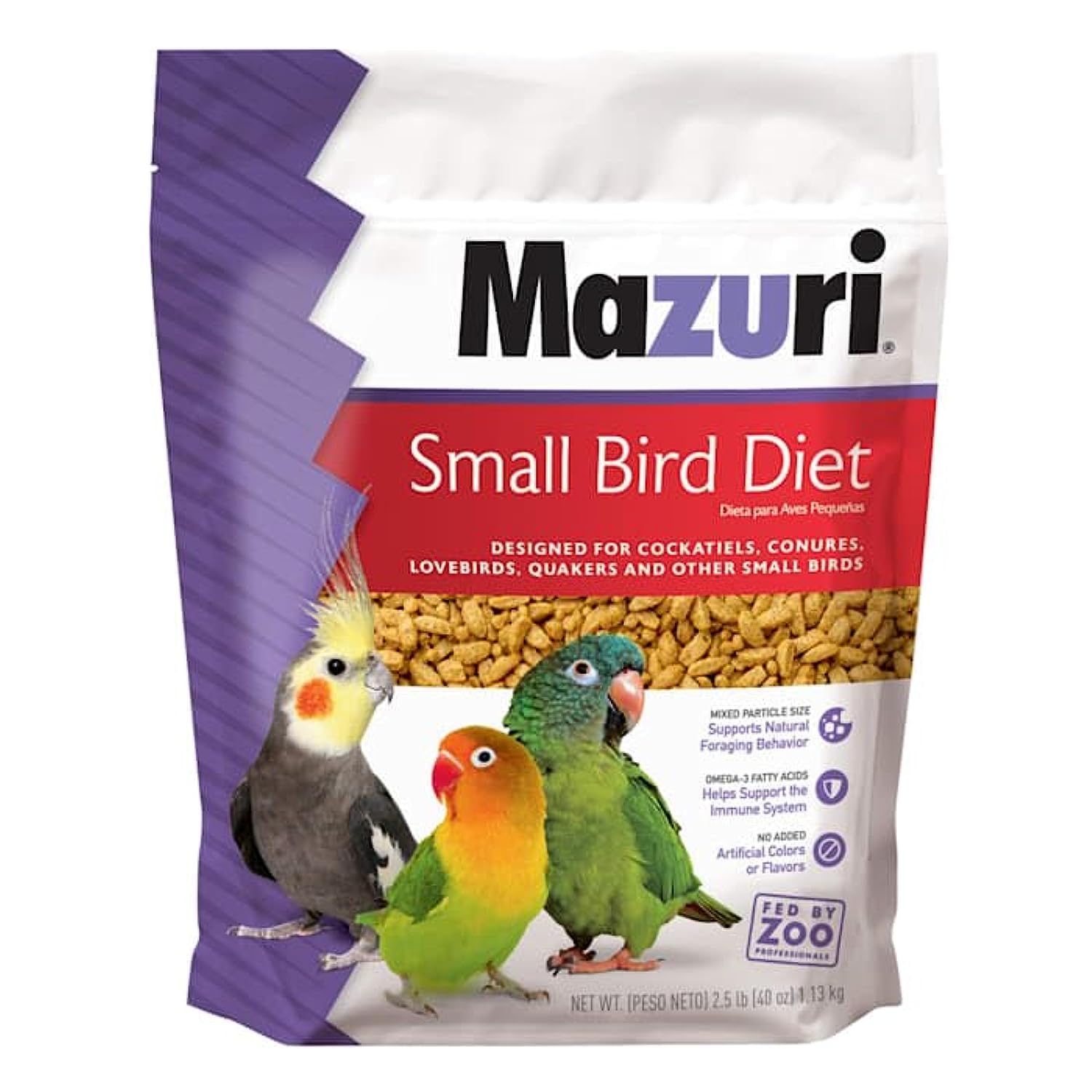 Mazuri Nutritionally Complete for Small Birds 2.5lb