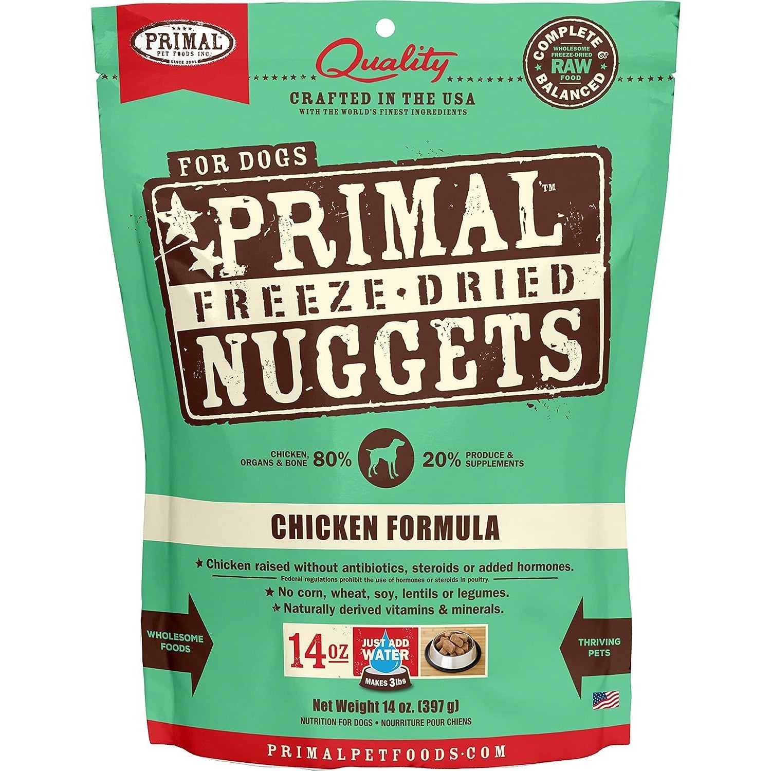 Primal Pet Foods Freeze-Dried Canine Chicken Formula 14 oz