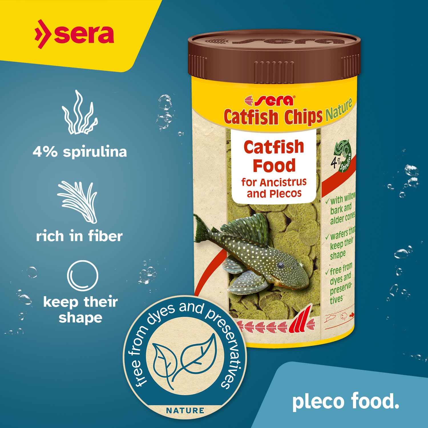 Sera Catfish Chips Nature Wafers 3oz