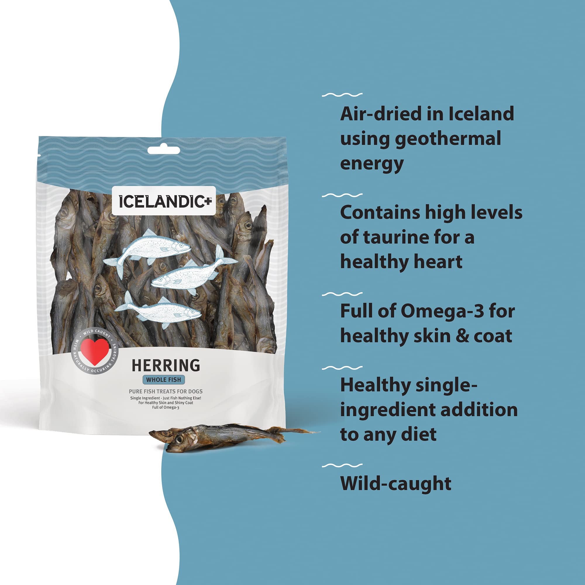 Icelandic+ Fish Treat - Herring Whole Fish 9 oz