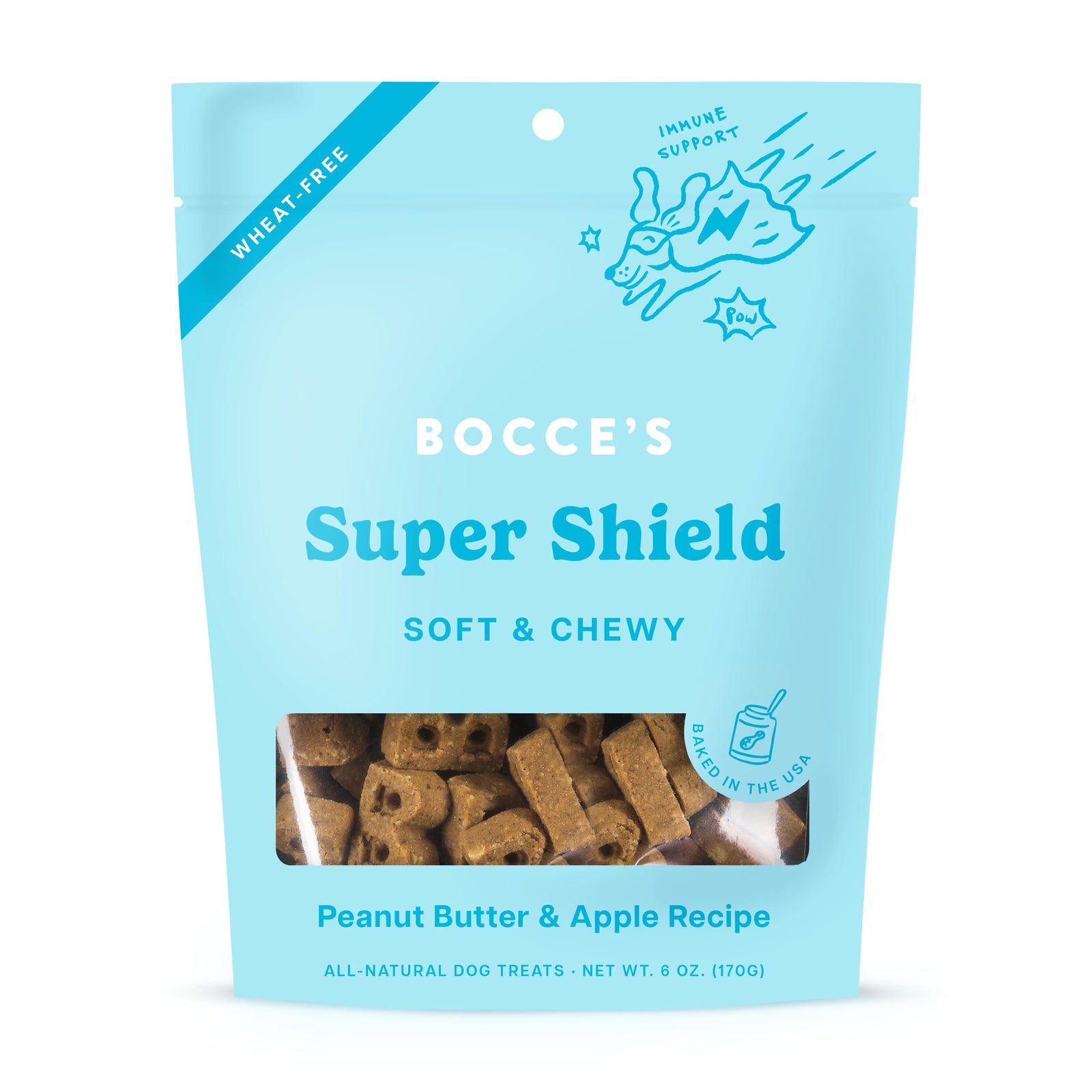 Bocce’s Bakery Dailies Super Shield Dog Treats for Immune Support 6 oz