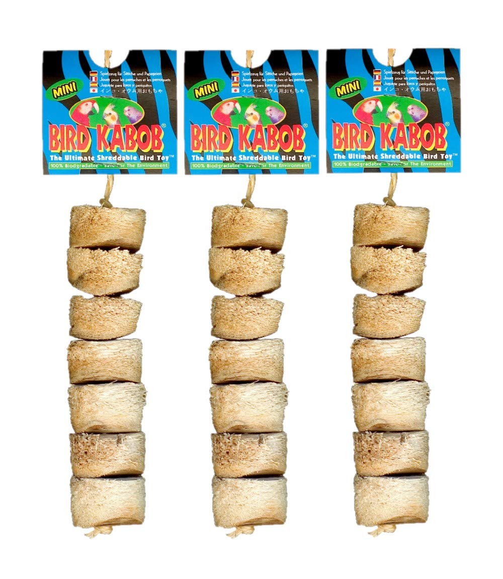 Wesco Mucho Bird Kabob Shreddable Parrot Toy Mini (3 Pack)