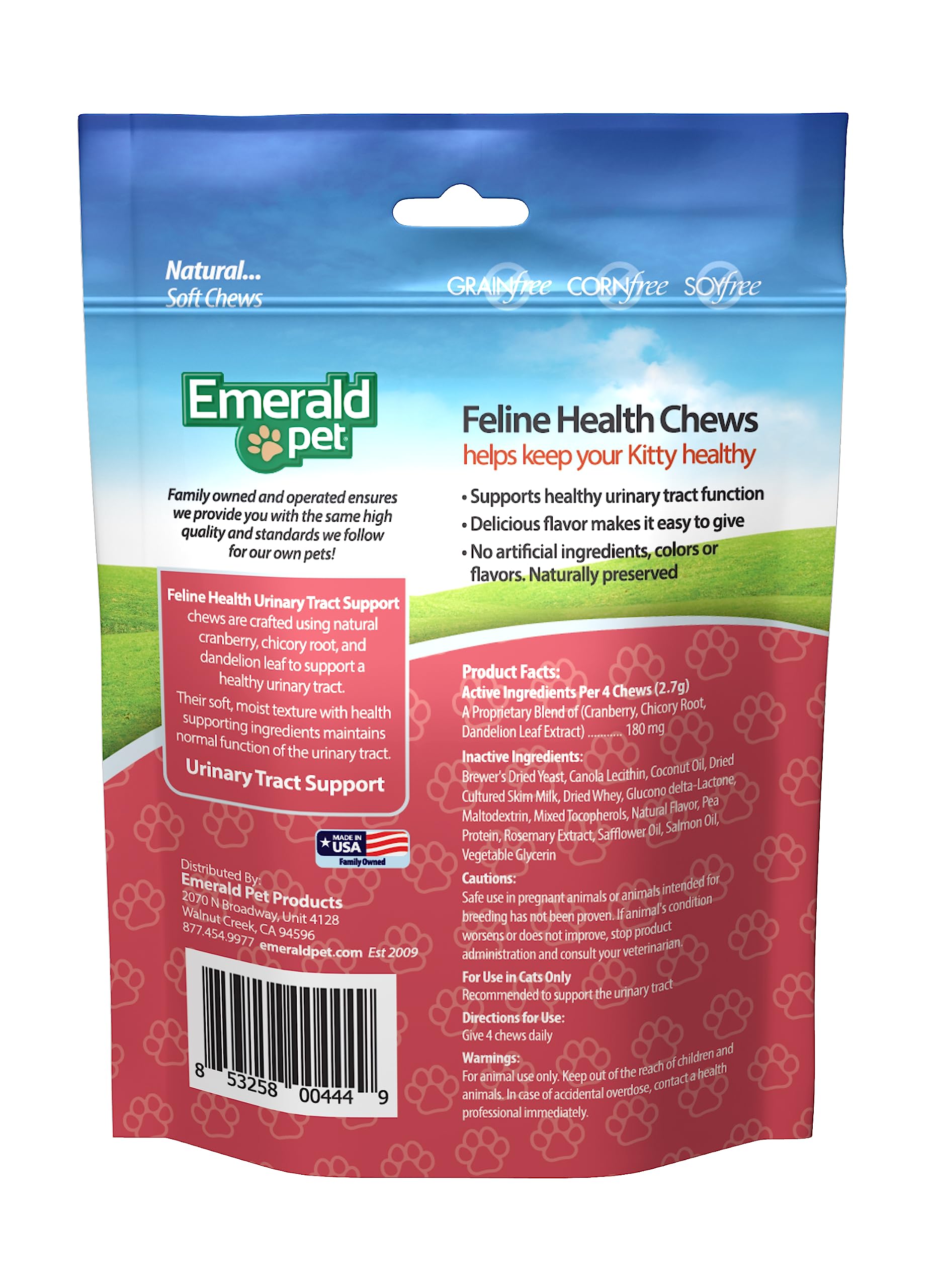 Emerald Pet Cat Urinary Tract Formula Treats 2.5oz