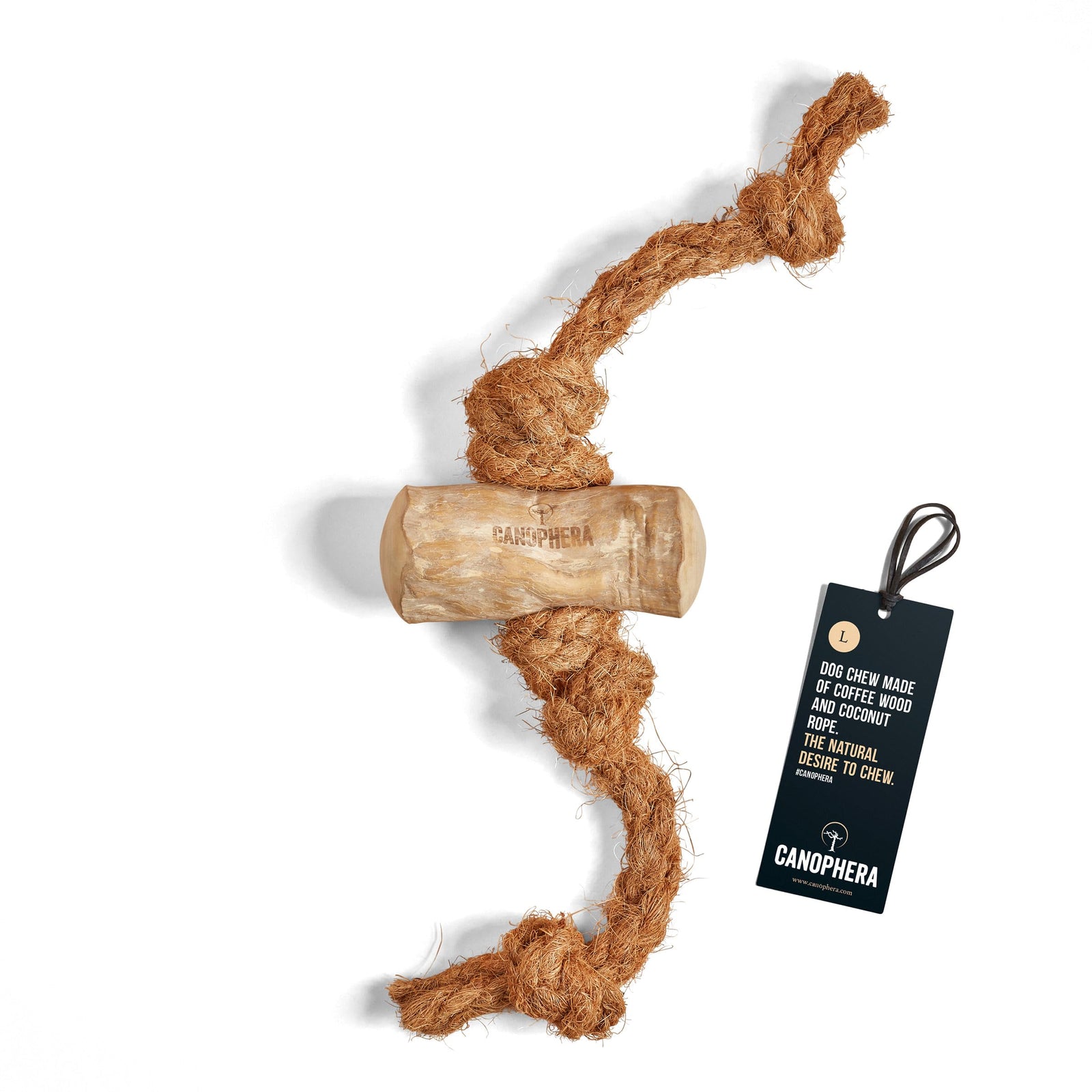 Canophera Dog CHEW Coffee Wood & Coconut Rope (Large)