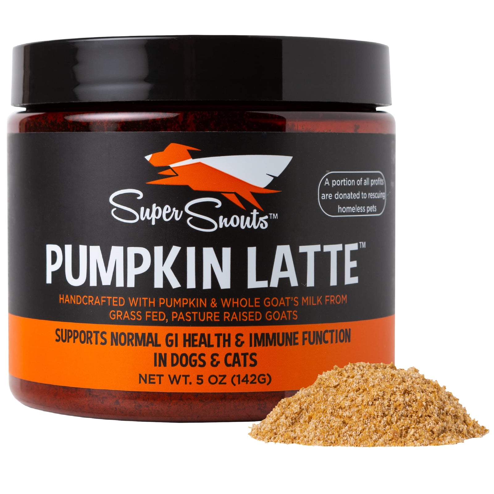 Super Snouts Diggin' Your Dog, Pumpkin Latte with Goats Milk, 5 oz