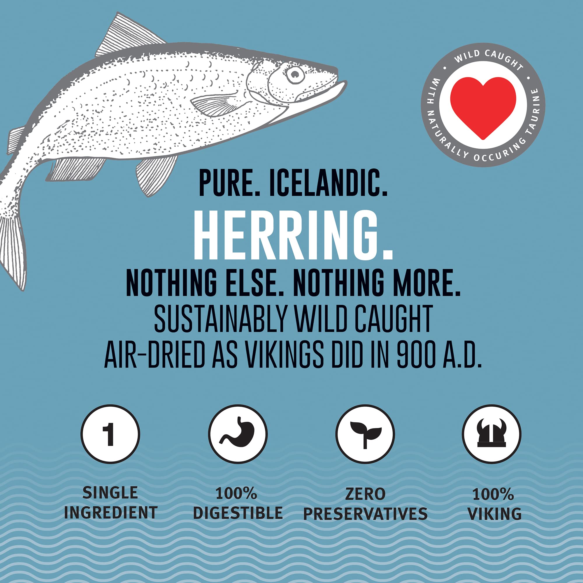 Icelandic+ Fish Treat - Herring Whole Fish 9 oz