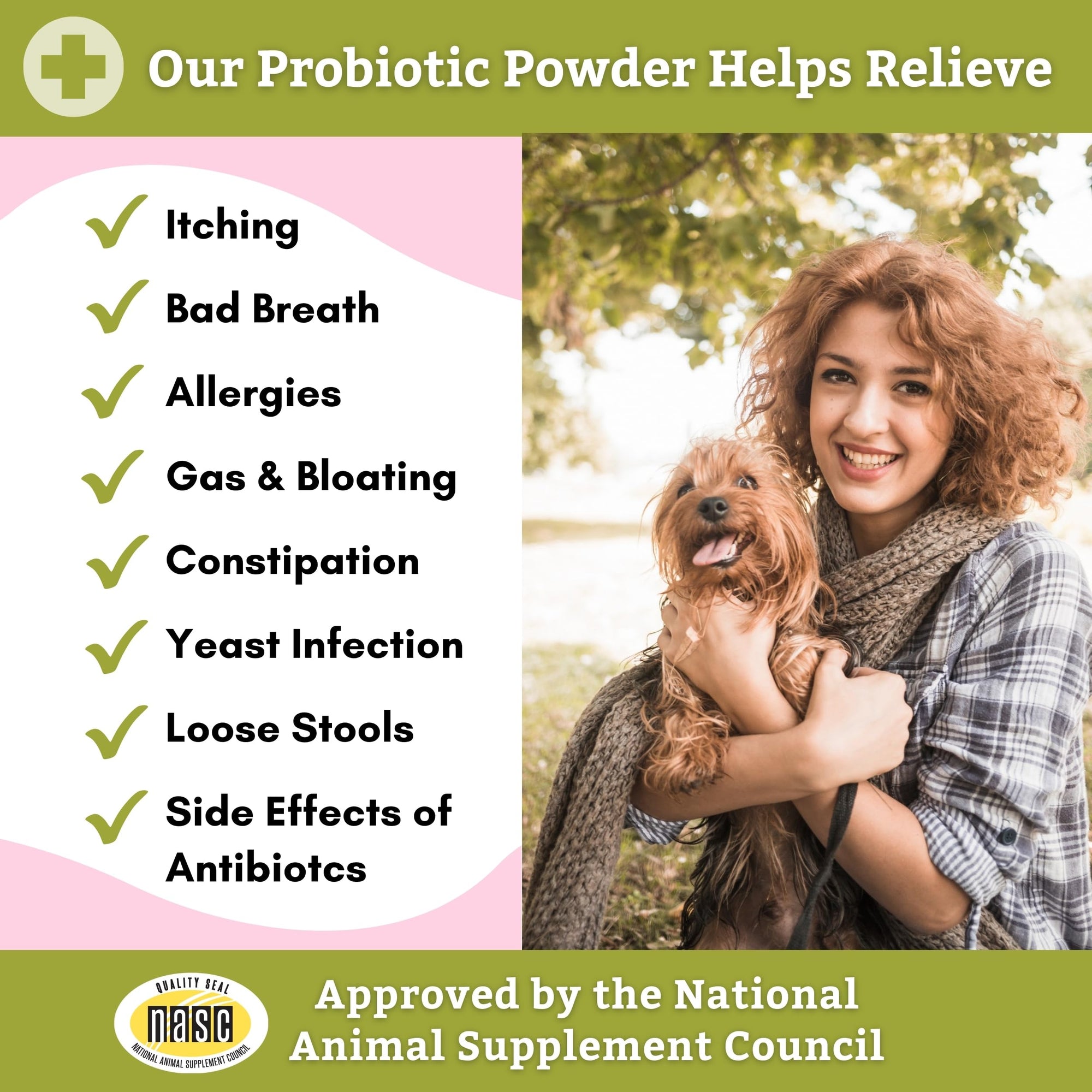 Wholistic Pet Organics Digest-All Plus: Dog Probiotic + Prebiotic, 2 oz