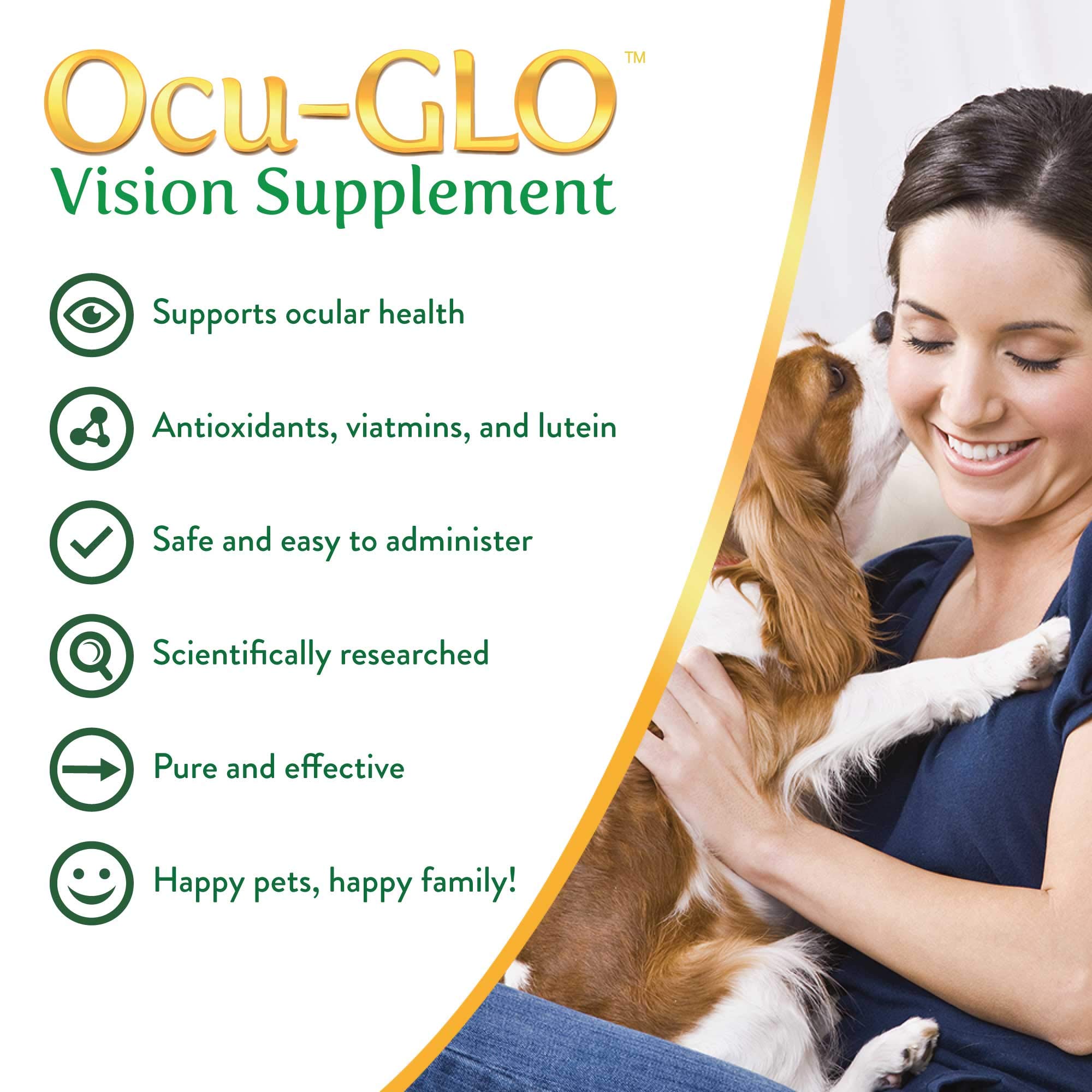 Ocu-GLO PB Vision Supplement Dogs & Cats - 30ct