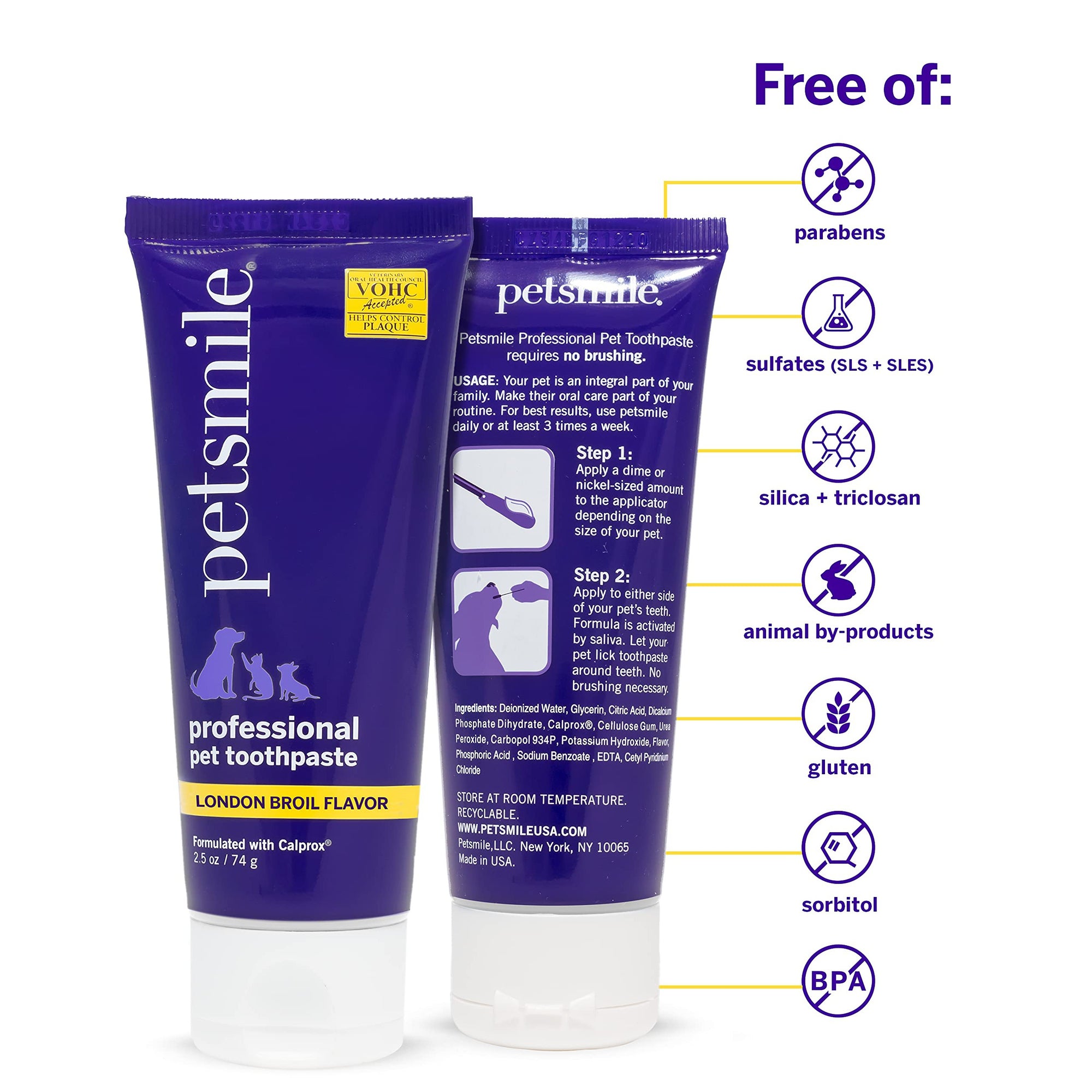 Petsmile Professional Pet Toothpaste - London Broil Flavor