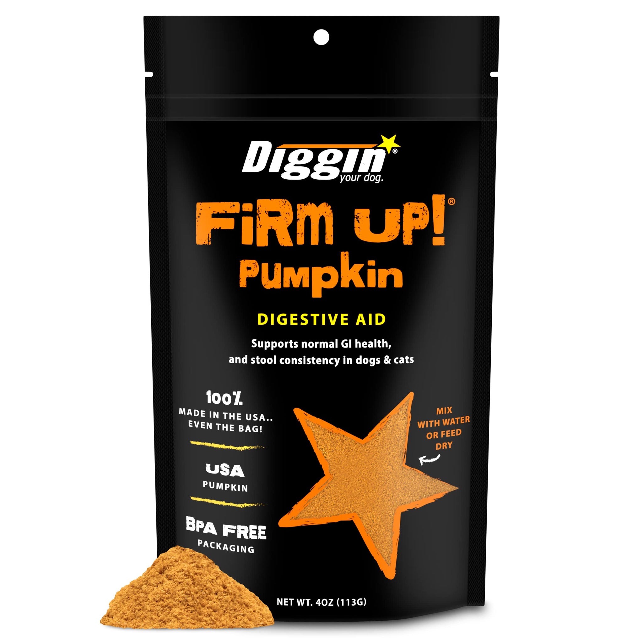 Diggin' Your Dog: Firm Up Pumpkin Super Supplement, 4 oz