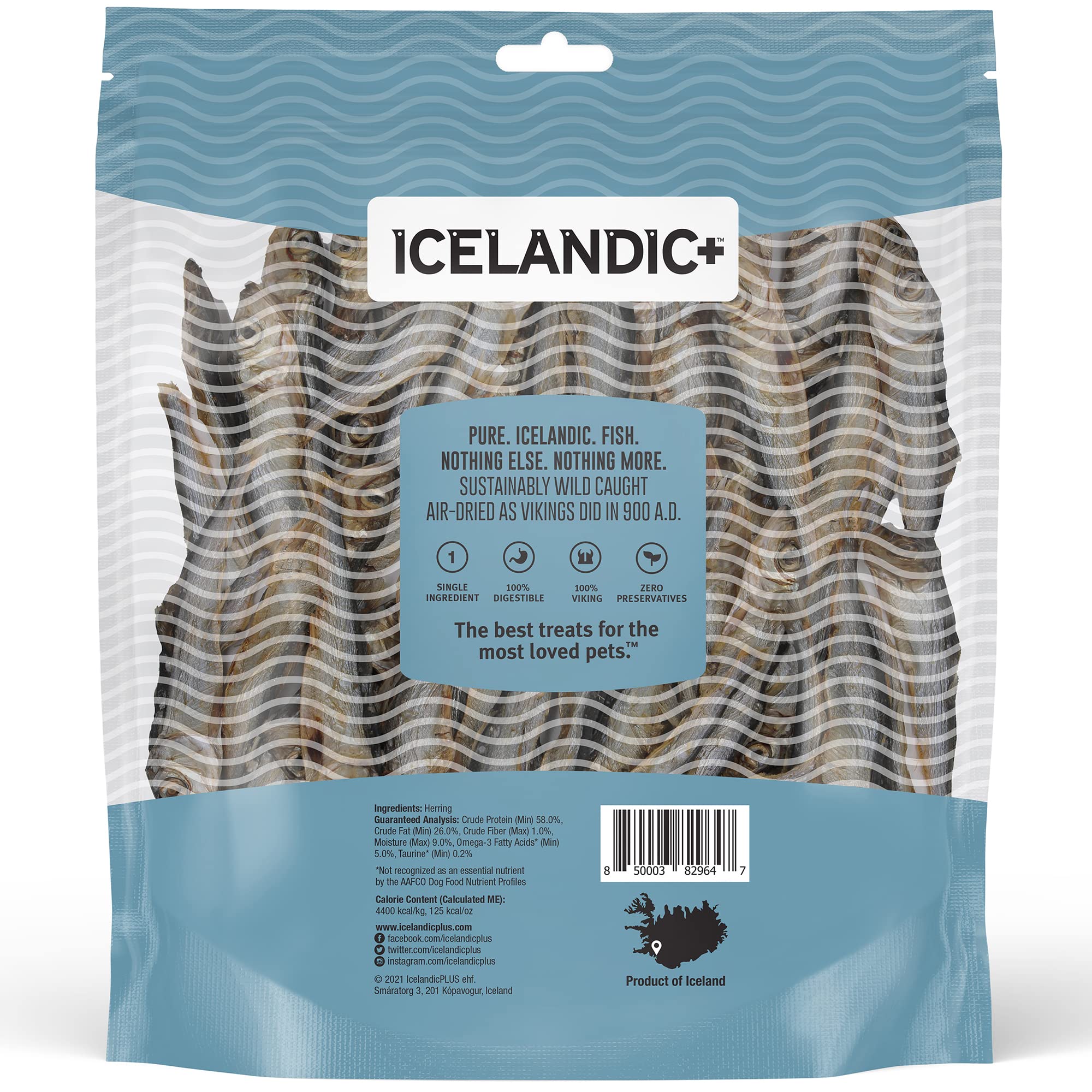 Icelandic+ Fish Treat - Herring Whole Fish 9 oz